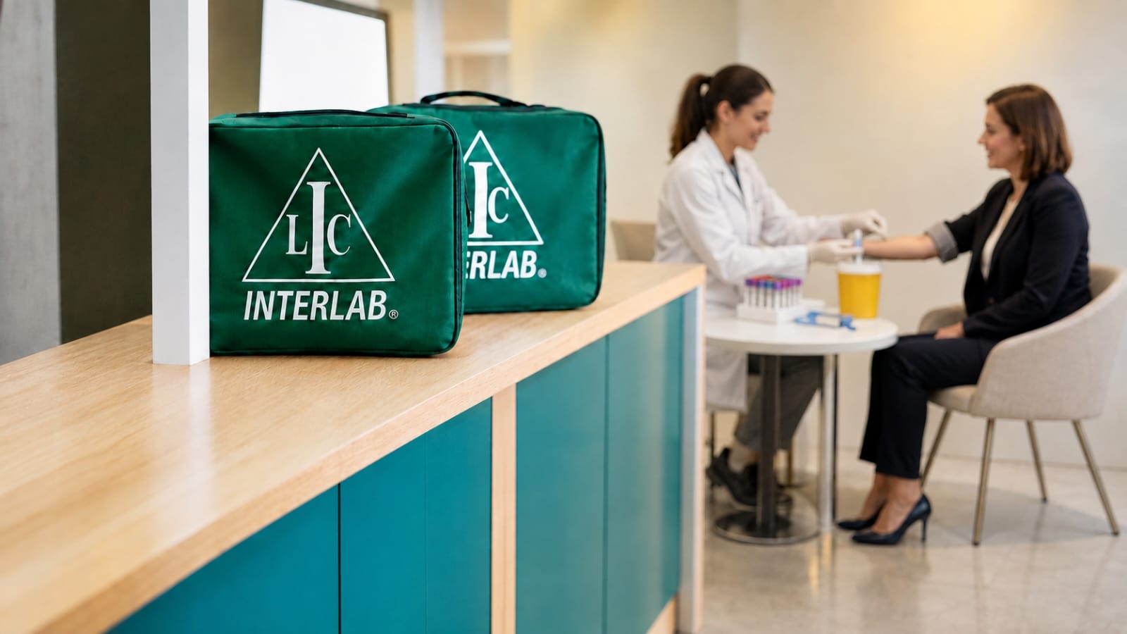 Muestras de laboratorio siendo procesadas en las instalaciones de Interlab